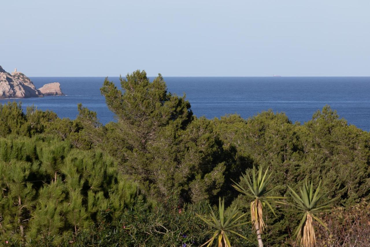 Villa Casa En Ibiza Con Vistas Increibles En Playa Des Figueral Exterior foto